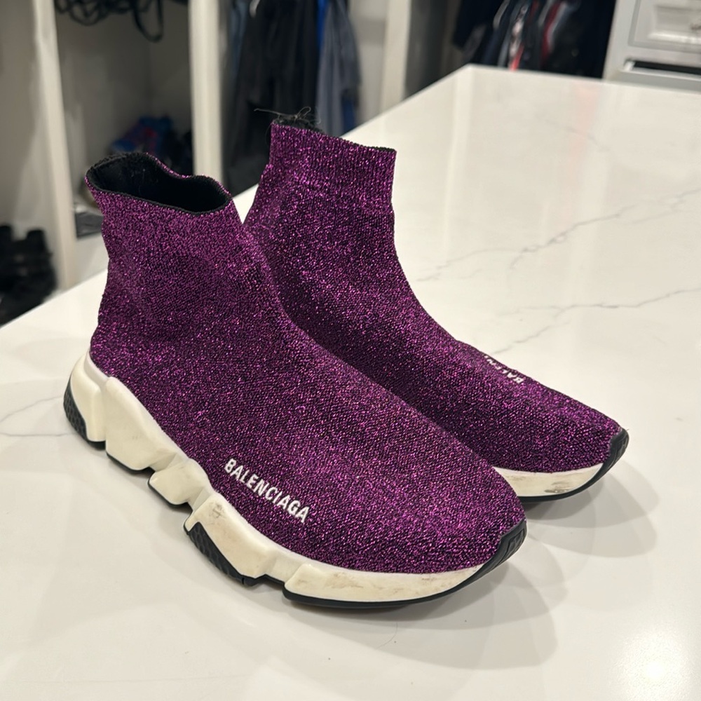 Balenciaga Speed “Purple Lurex”
